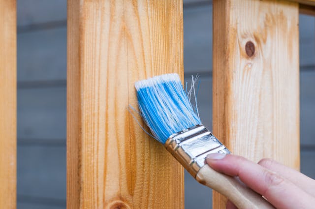 paint fence